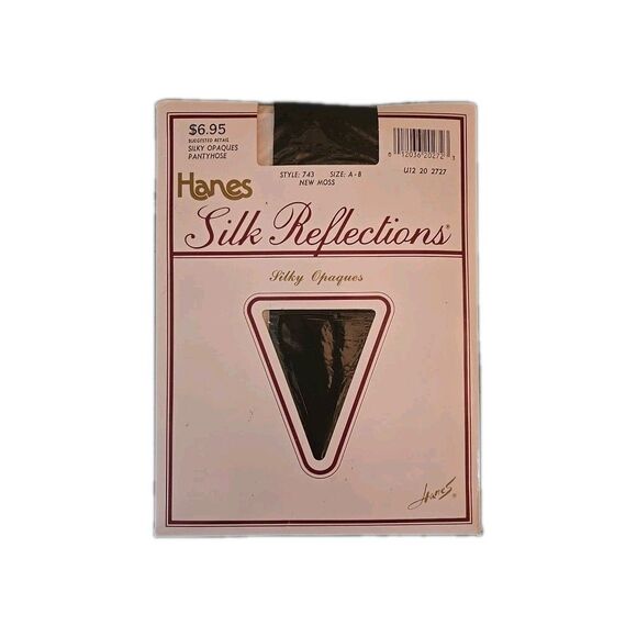 Hanes Silk Reflections Silky Opaques Pantyhose Color New Moss Size A-B New Hose - Picture 1 of 4